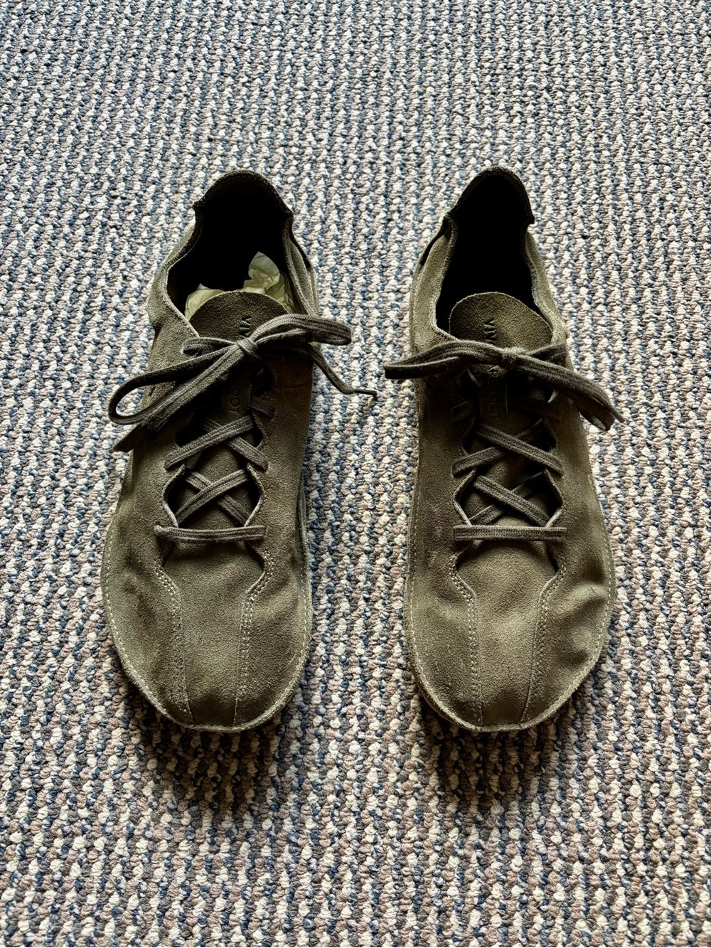 Vivo Barefoot Olive Suede Shoes